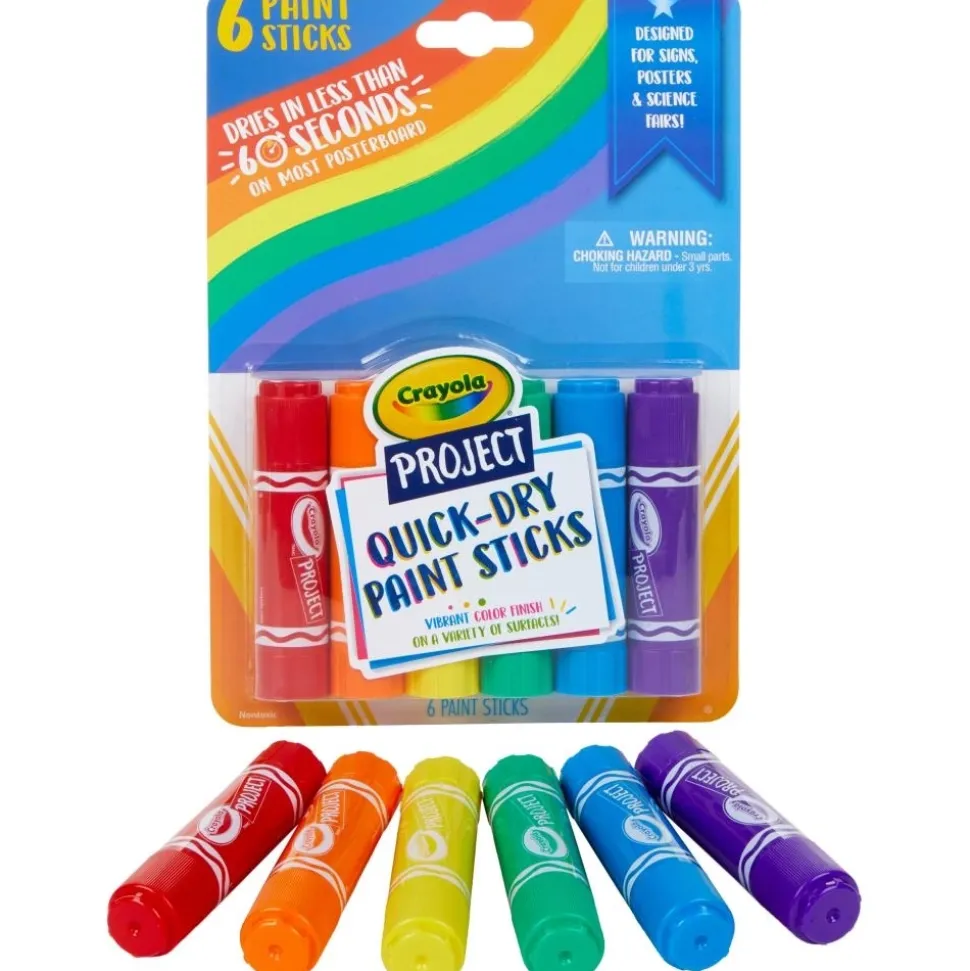Set de 6 pinturas secado rápido Crayola Project Crayola
