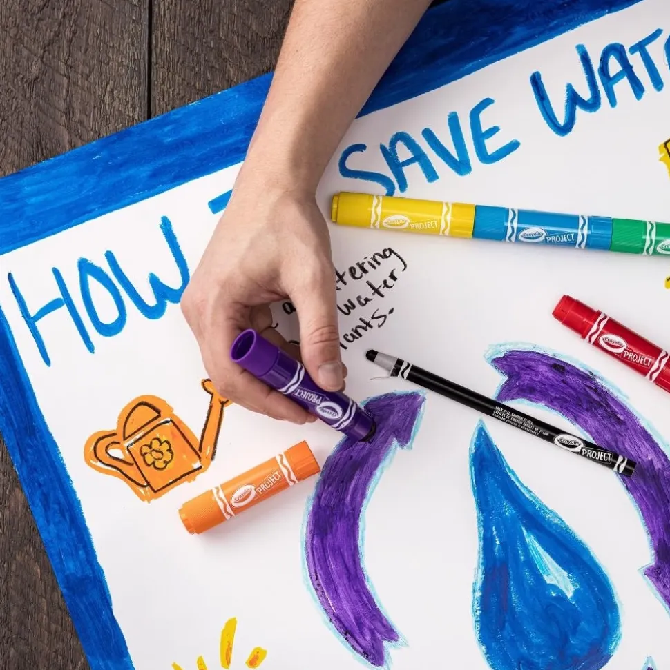 Set de 6 pinturas secado rápido Crayola Project Crayola