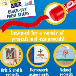 Set de 6 pinturas secado rápido Crayola Project Crayola