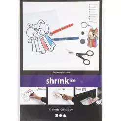 Set de 10 Plásticos Mágicos Shrink Creativ Company