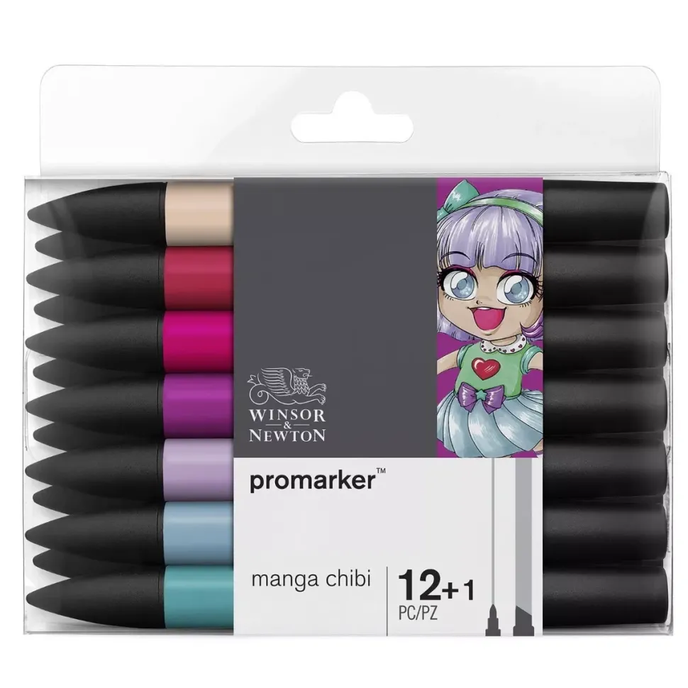 Set de 12+1 Promarker Manga Chibi Winsor & Newton