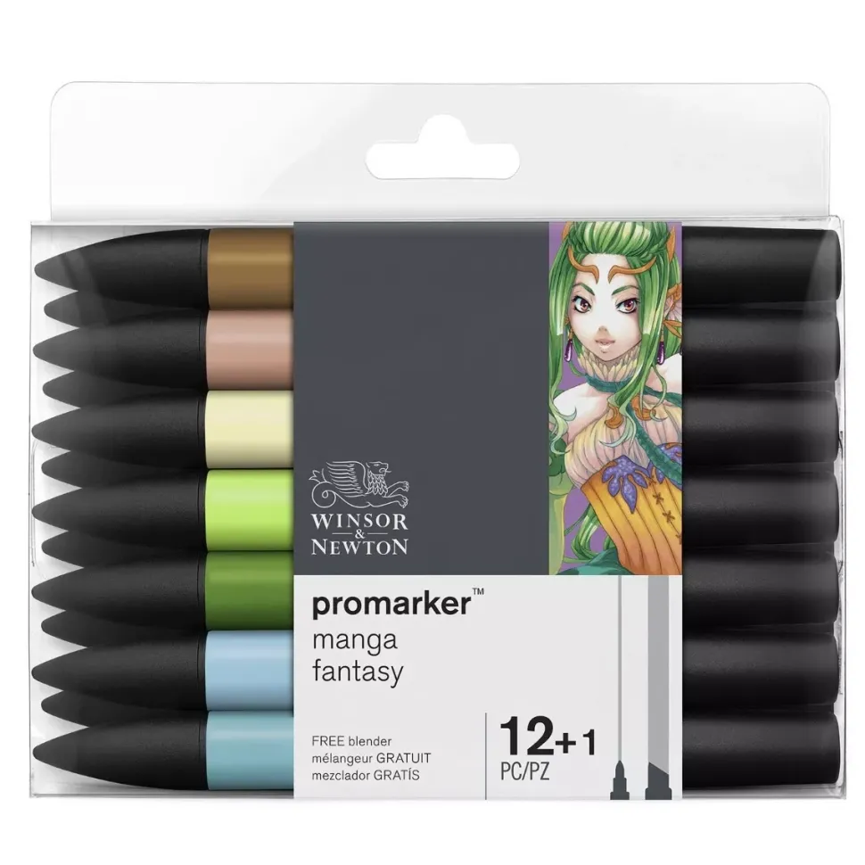 Set de 12+1 Promarker Manga Fantasy Winsor and Newton