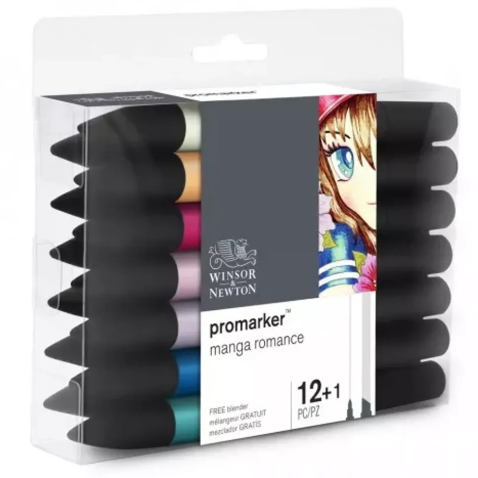 Set de 12+1 Promarker Manga Romance Winsor & Newton