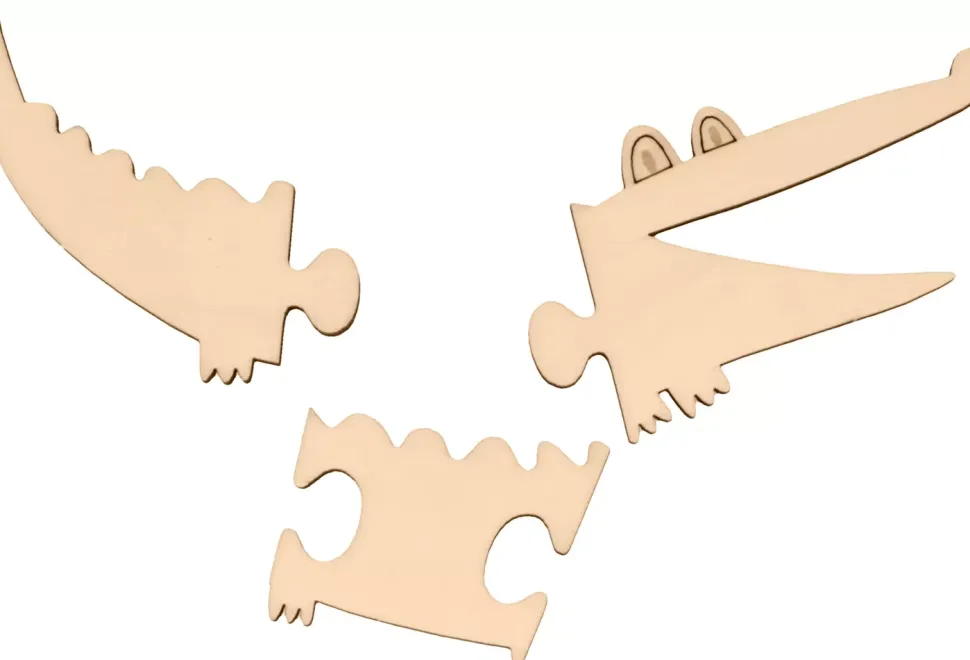 Set de 4 Puzzles de Madera Safari Artemio