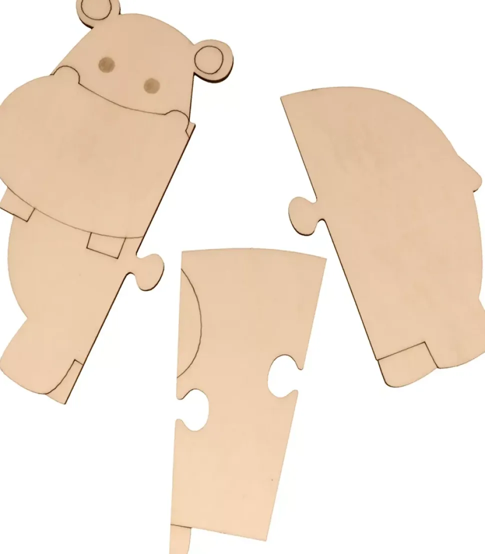 Set de 4 Puzzles de Madera Safari Artemio