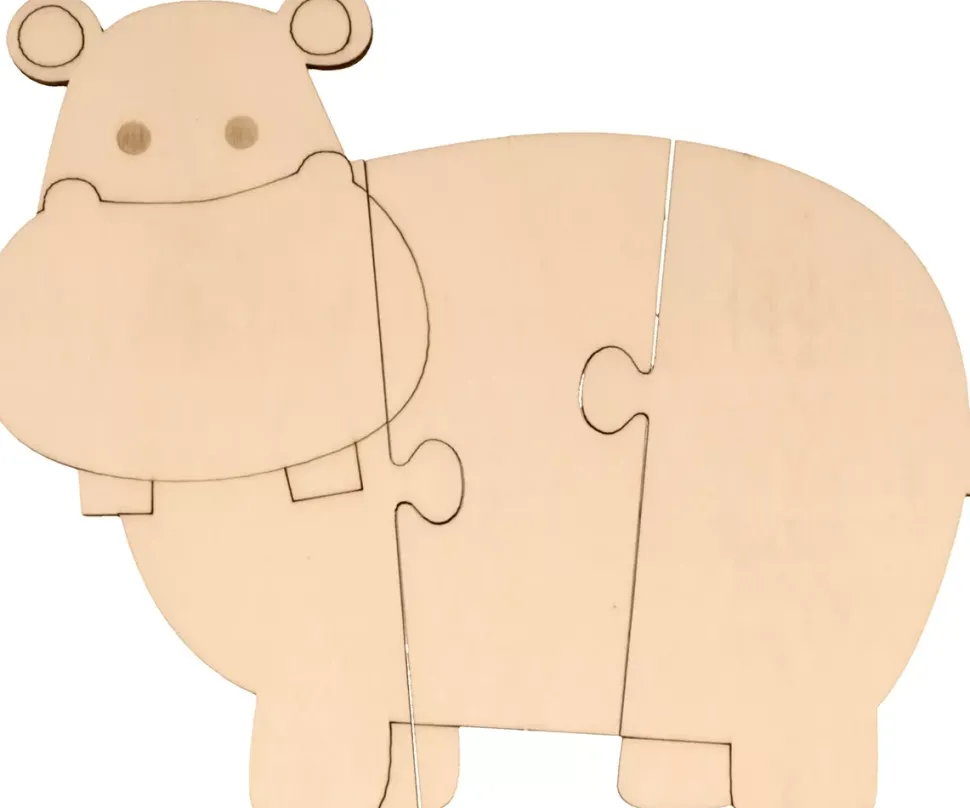 Set de 4 Puzzles de Madera Safari Artemio