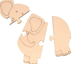 Set de 4 Puzzles de Madera Safari Artemio