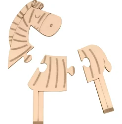 Set de 4 Puzzles de Madera Safari Artemio