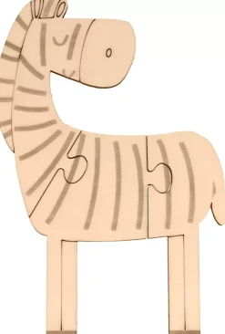 Set de 4 Puzzles de Madera Safari Artemio