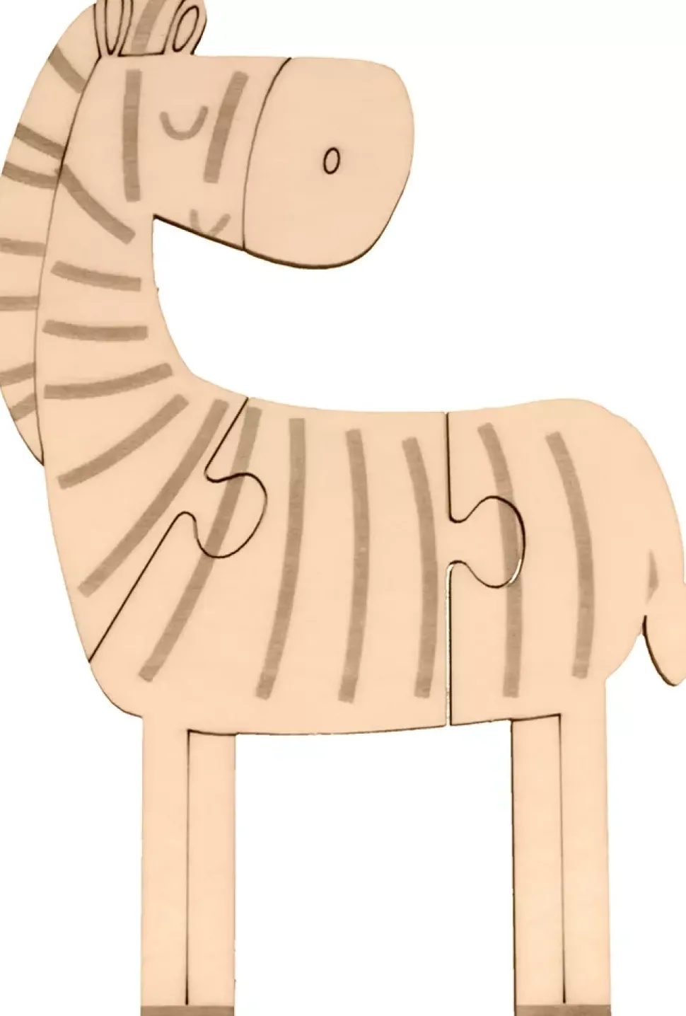 Set de 4 Puzzles de Madera Safari Artemio