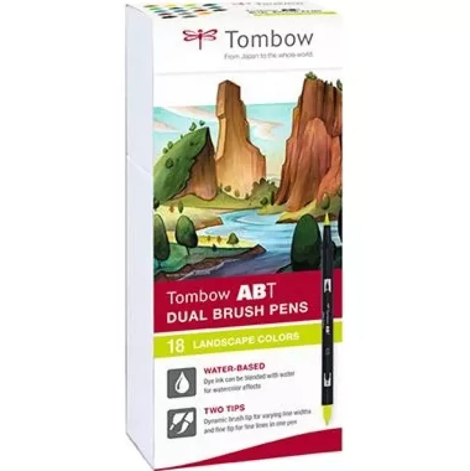Set de 18 rotuladores ABT Dual Brush Paisajes Tombow