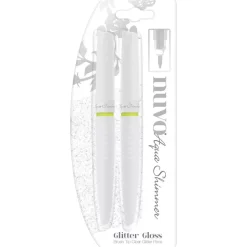 Set De 2 Rotuladores Aqua Shimmer Glitter Gloss Pens Nuvo