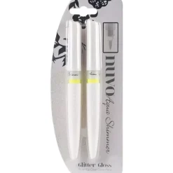 Set De 2 Rotuladores Aqua Shimmer Glitter Gloss Pens Nuvo