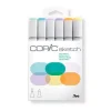 Set de 6 Rotuladores Copic Sketch Pasteles Pálidos Copic