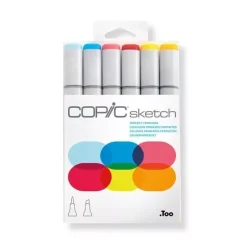 Set de 6 Rotuladores Copic Sketch Tonos primarios perfectos Copic