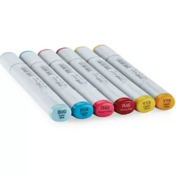 Set de 6 Rotuladores Copic Sketch Tonos primarios perfectos Copic
