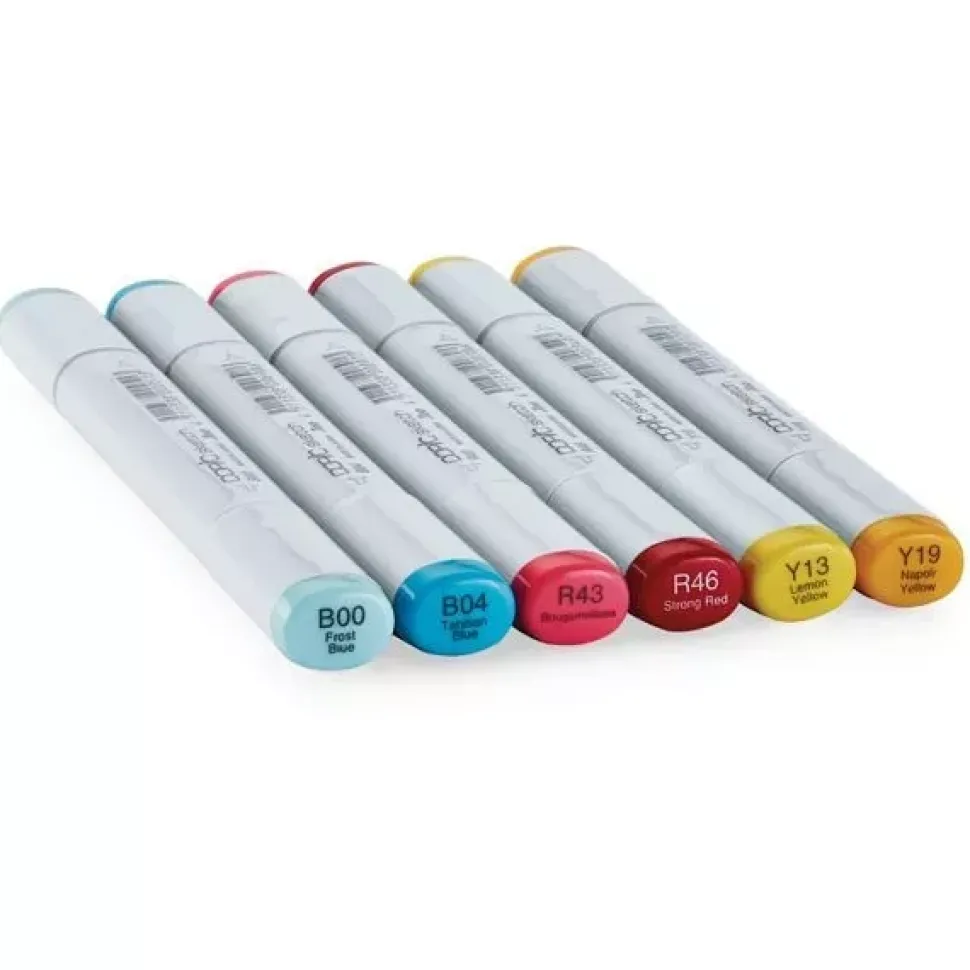 Set de 6 Rotuladores Copic Sketch Tonos primarios perfectos Copic
