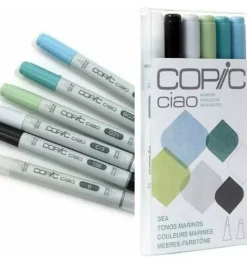 Set De 6 Rotuladores Copic Ciao Tonos Marinos