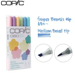 Set De 6 Rotuladores Copic Ciao Tonos Pastel