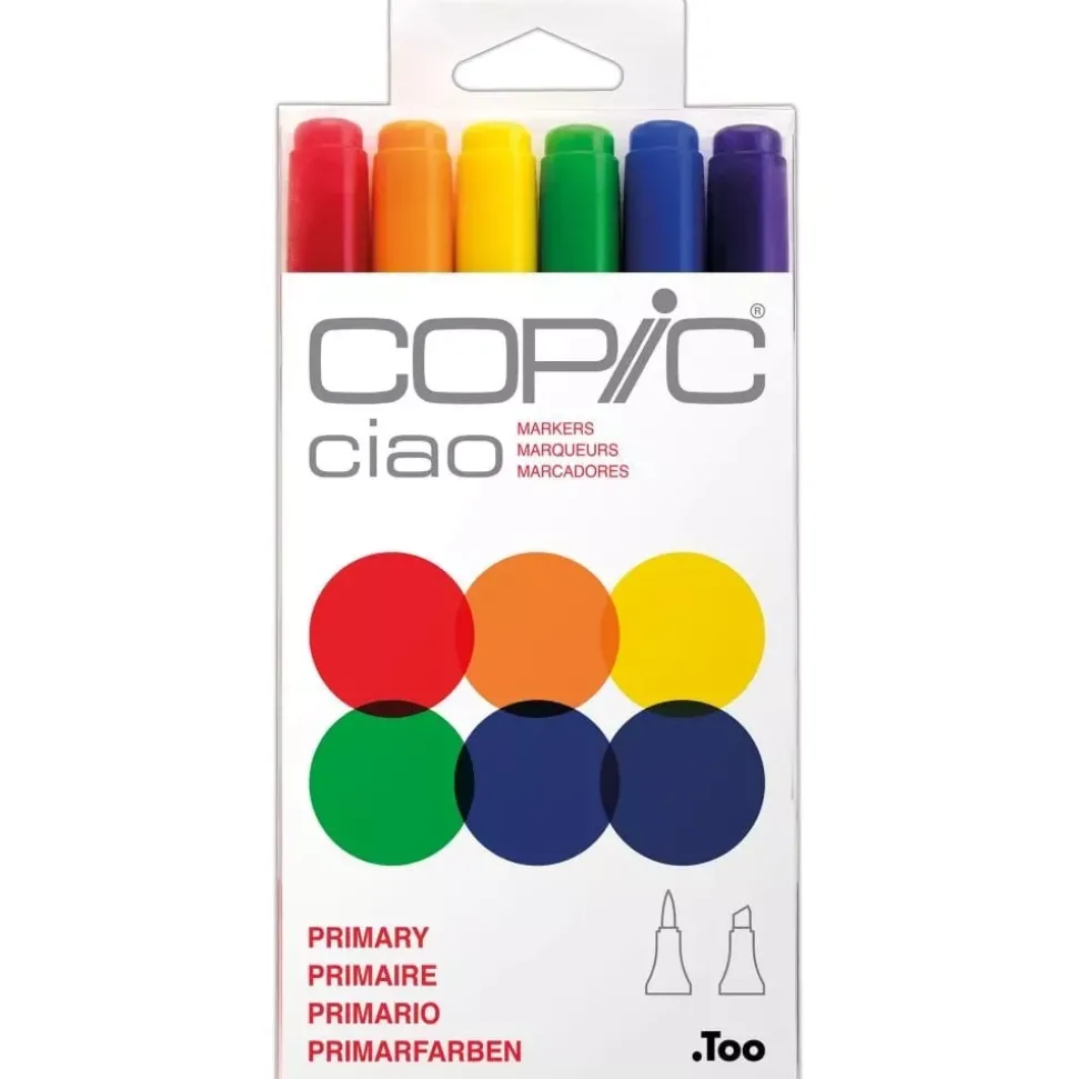 Set De 6 Rotuladores Copic Ciao Colores Primarios