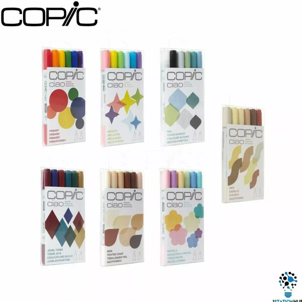 Set De 6 Rotuladores Copic Ciao Colores Primarios