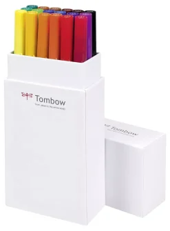 Set de 18 rotuladores Dual Brush Colores Primarios Tombow