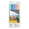 Set de 6 rotuladores Dual Brush Colores Pastel Tombow