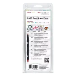 Set de 6 rotuladores Dual Brush Colores Pastel Tombow