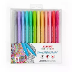 Set de 12 rotuladores Dual Artsit Pastel Alpino