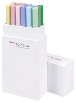 Set de 18 rotuladores Dual Brush Colores Pastel Tombow
