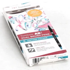 Set de 6 rotuladores Dual Brush Colores Vintage Tombow