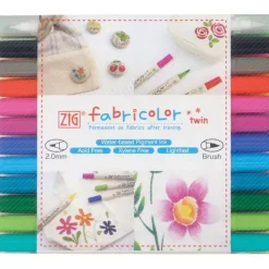 Set de 24 rotuladores Fabricolor Twin