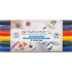 Set de 6 rotuladores Fabricolor Twin