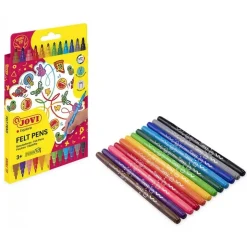 Set de 12 rotuladores Felt Pens doble punta Jovi