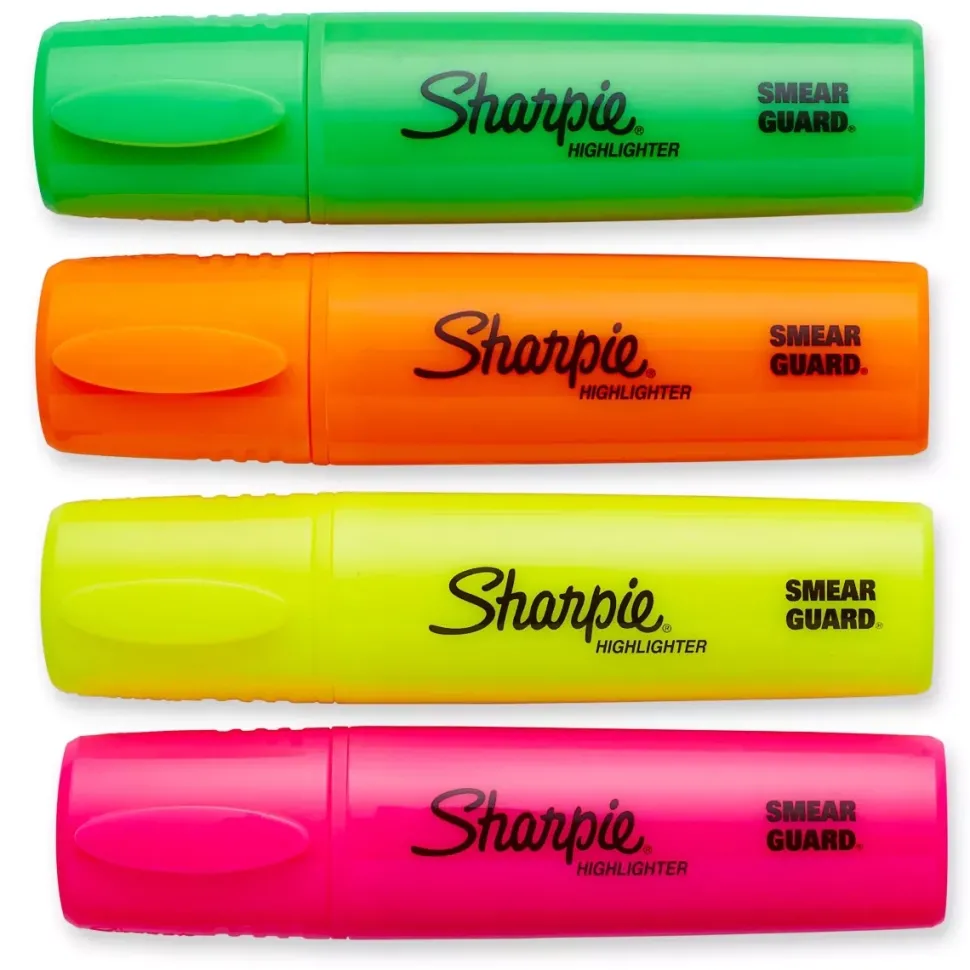 Set de 4 Rotuladores Fluorescentes Fluo XL Sharpie