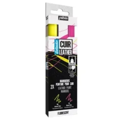 Set de 2 Rotuladores Fluor Setacolor Cuero Pebeo