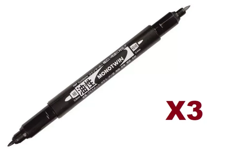 Set de 3 rotuladores Mono Twin de Tombow