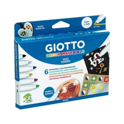 Set de 6 rotuladores Multisuperficie Giotto