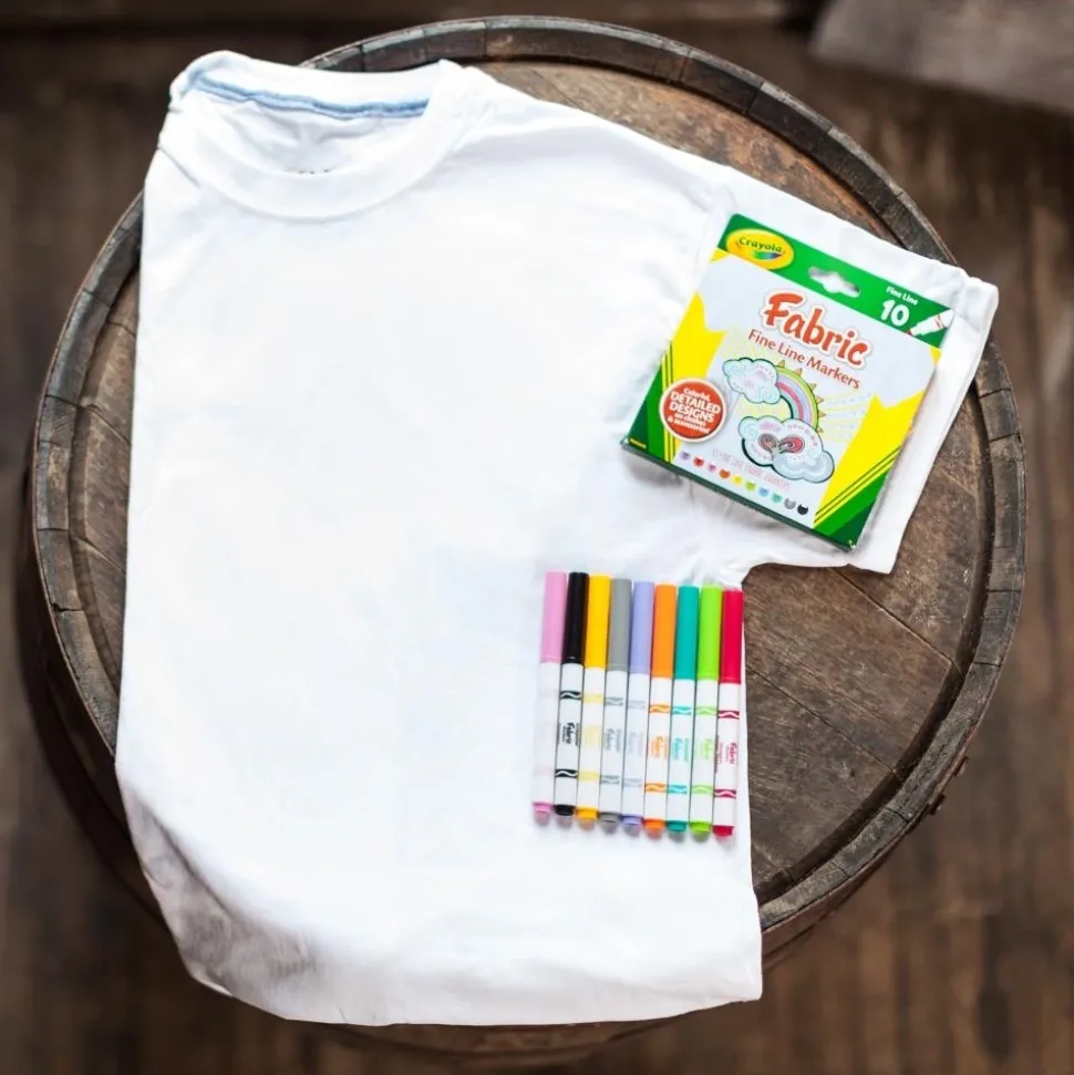 Set de 6 rotuladores para tela Crayola