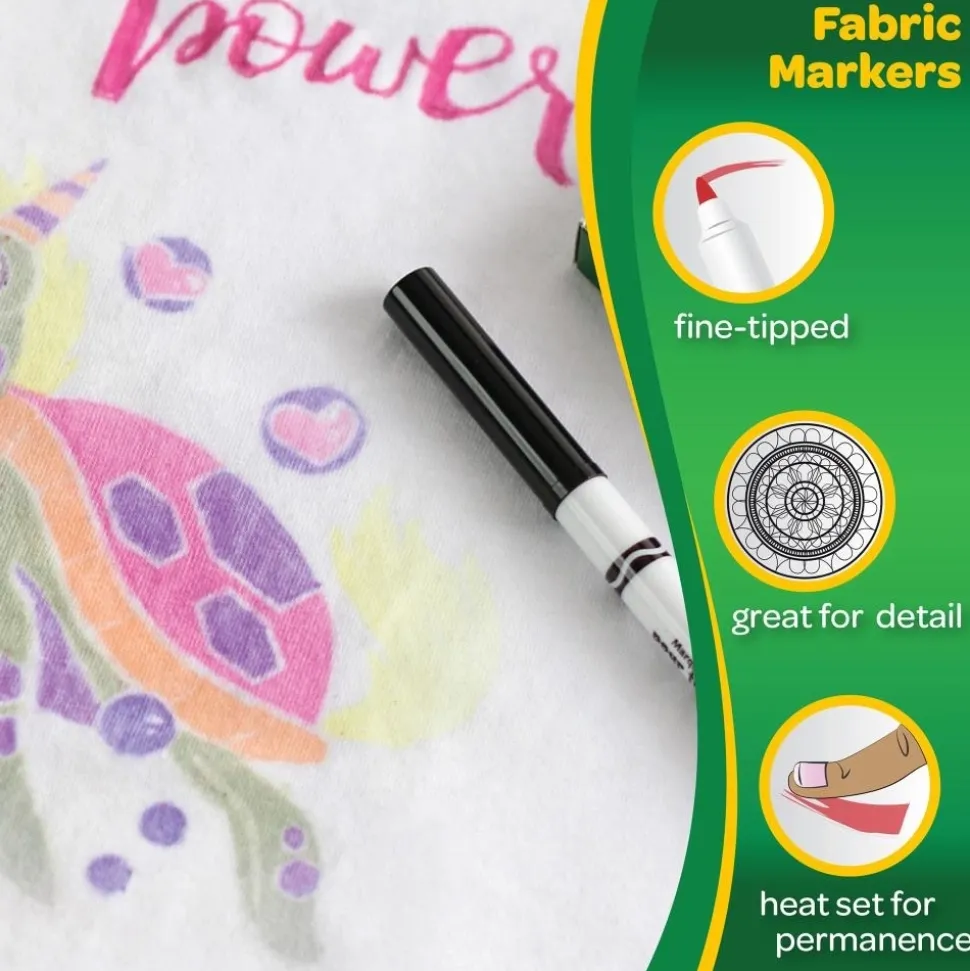 Set de 6 rotuladores para tela Crayola