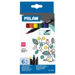 Set de 6 Rotuladores para Tela Milan