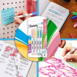 Set de 4 Rotuladores Pastel S-Note Sharpie