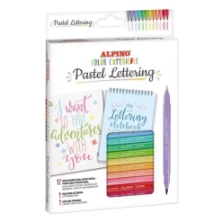 Set de 12 Rotuladores Pastel Lettering Alpino