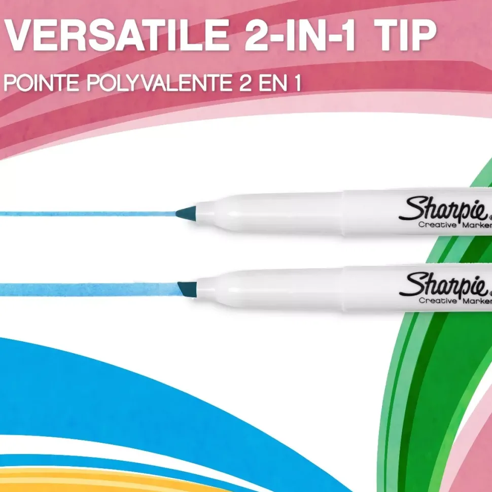 Set de 20 Rotuladores Pastel S-Note Punta 2 en 1 Sharpie