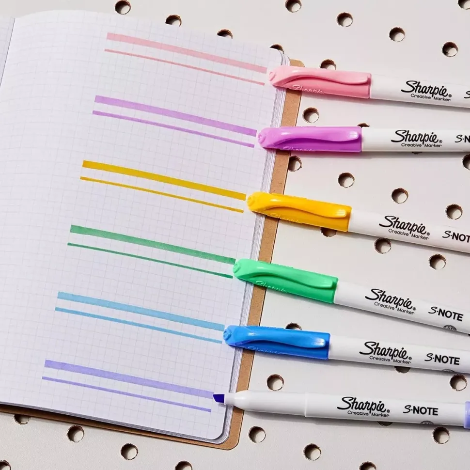 Set de 12 Rotuladores Pastel S-Note Punta 2 en 1 Sharpie