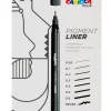Set de 8 rotuladores pigment liner Carioca Plus