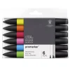 Set de 6 Rotuladores Promarker Colores Vibrantes Winsor and Newton