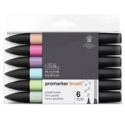 Set de 6 Rotuladores Promarker Brush Tonos Pastel Winsor and Newton