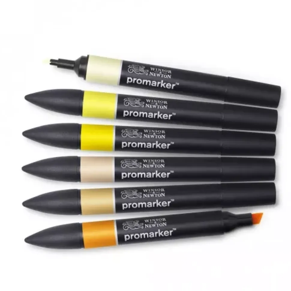 Set de 6 Rotuladores Promarker Tonos Amarillos Winsor and Newton