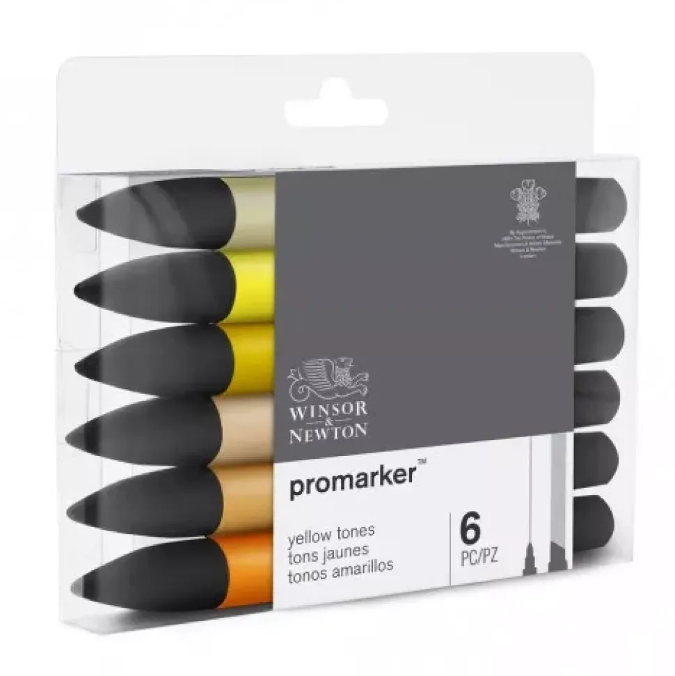 Set de 6 Rotuladores Promarker Tonos Amarillos Winsor and Newton